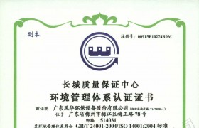 環境管理體系認證證書1